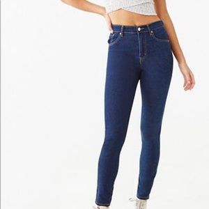 High waist skinny jeans